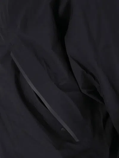 Goldwin Pertex Zip-fastening Hooded Jacket In Black
