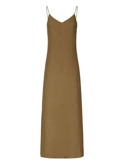 Max Mara Slip Dress In Jacquard Jersey