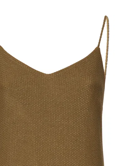 Max Mara Slip Dress In Jacquard Jersey