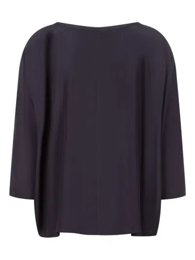 Jucca Three-quarter Sleeve Blouse In Blue