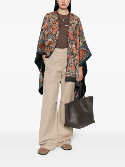 Pierre-louis Mascia Patterned Wool Cape
