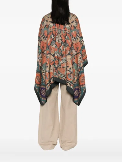 Pierre-louis Mascia Patterned Wool Cape