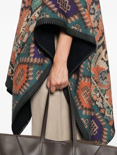 Pierre-louis Mascia Patterned Wool Cape
