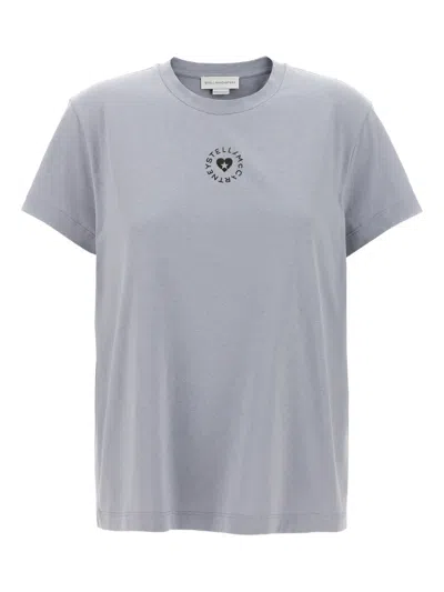 Stella Mccartney Lovestruck Logo T-shirt Light Blue