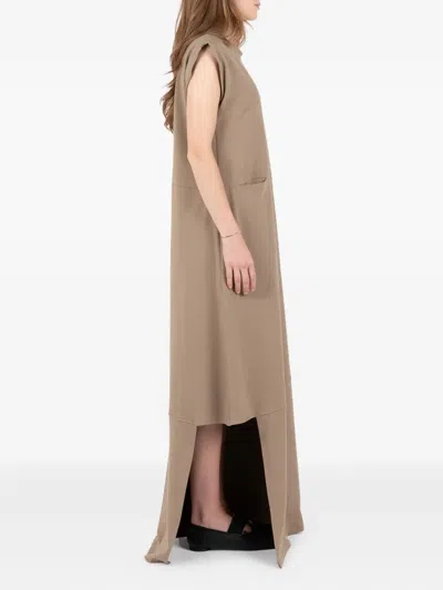 Société Anonyme Trinity Asymmetrical Dress In Brown