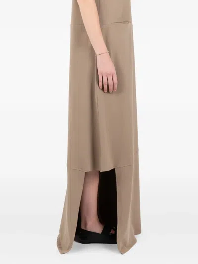 Société Anonyme Trinity Asymmetrical Dress In Brown