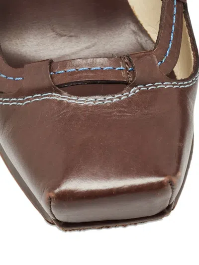 Pre-owned Celine Leather Heeled Pumps In Brown