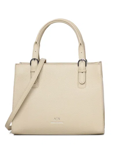 Armani Exchange Leather Tote Bag