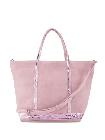 Vanessa Bruno Small Cabas Sequin-trimmed Tote Bag