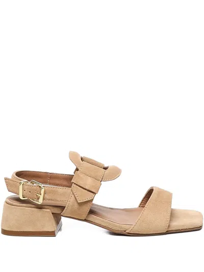 Carmens Sally Buckled Block-heel Sandals