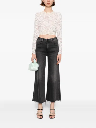 Mother The Hustler Roller Jeans In Black