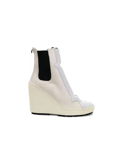 Hogan Lace-up Wedge Ankle Boots
