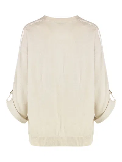 Brunello Cucinelli Cashmere Cardigan In Gold