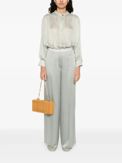 Forte Forte High Waist Casual Pants In White