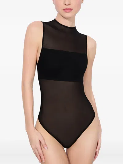 Alice And Olivia Mesh-panel Bodysuit