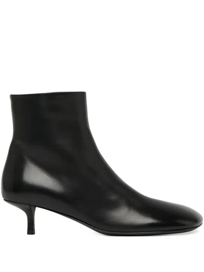 Marsèll Leather Ankle Boots In Black