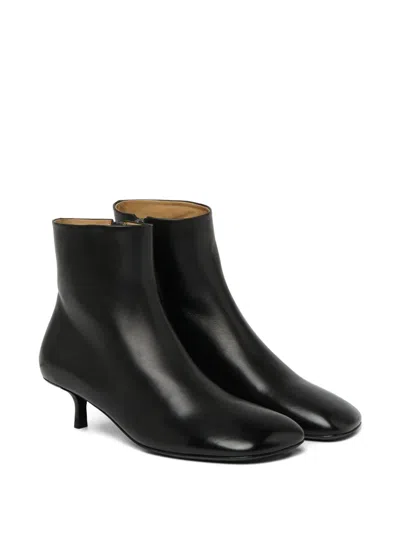 Marsèll Leather Ankle Boots In Black
