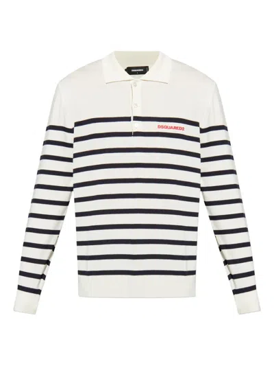Dsquared2 Long Sleeve Polo Shirt
