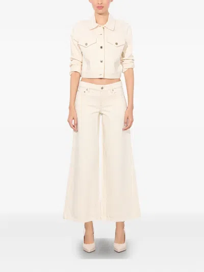 Alice And Olivia Alice + Olivia Slay Wide-leg Trousers In Neutral