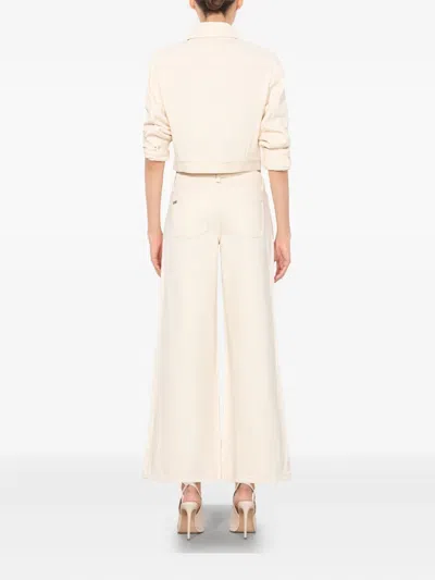 Alice And Olivia Alice + Olivia Slay Wide-leg Trousers In Neutral