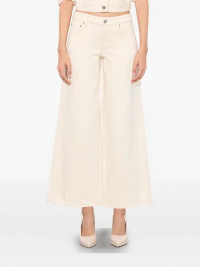 Alice And Olivia Alice + Olivia Slay Wide-leg Trousers In Neutral