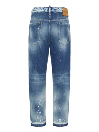 Dsquared2 Ripped Jeans In Blue