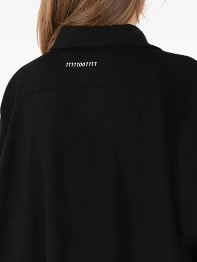 Société Anonyme Lotus Button-down Shirt Dress In Black