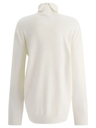 Jil Sander Lighweight Turtleneck Sweater Knitwear White