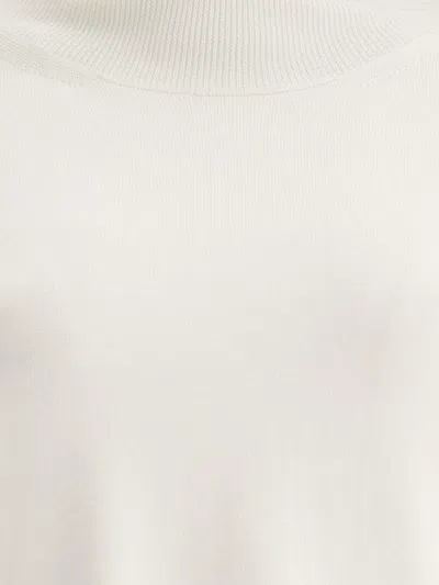 Jil Sander Lighweight Turtleneck Sweater Knitwear White