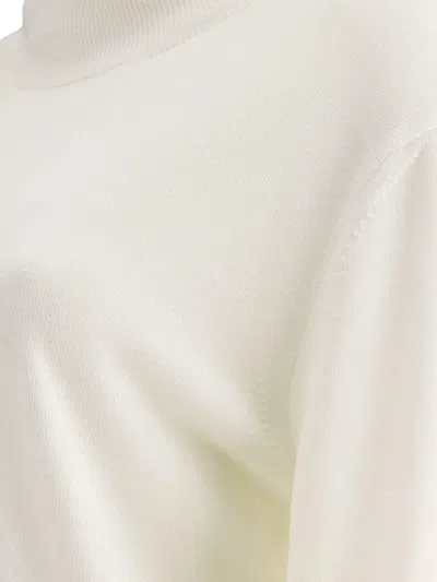 Jil Sander Lighweight Turtleneck Sweater Knitwear White