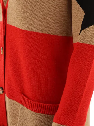 Max Mara Embroidered Wool Blend Valido Cardigan In Brown