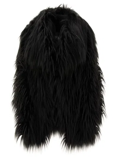 Bb Couture Faux-fur Lengthy Jacket For Women
