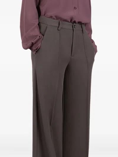 Société Anonyme Pleated Trousers In Brown