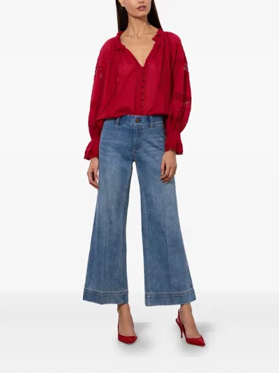 Alice And Olivia Wide-leg Cropped Jeans