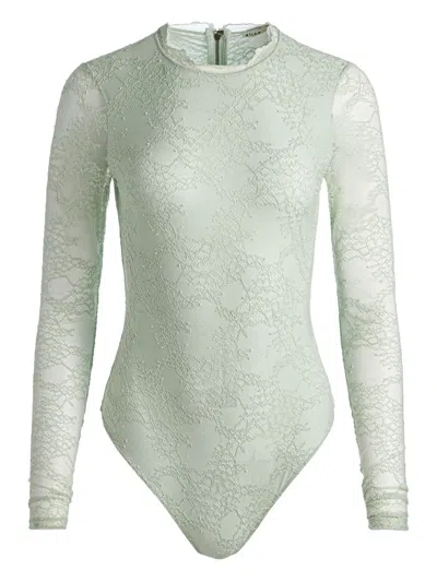 Alice And Olivia Lace Ruffled Bodysuit