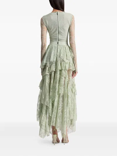 Alice And Olivia Lace Ruffled Bodysuit