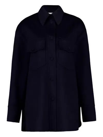 Stella Mccartney Silk Shirt In Blue