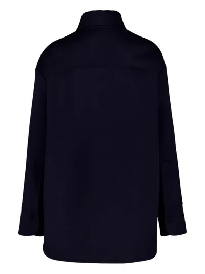 Stella Mccartney Silk Shirt In Blue