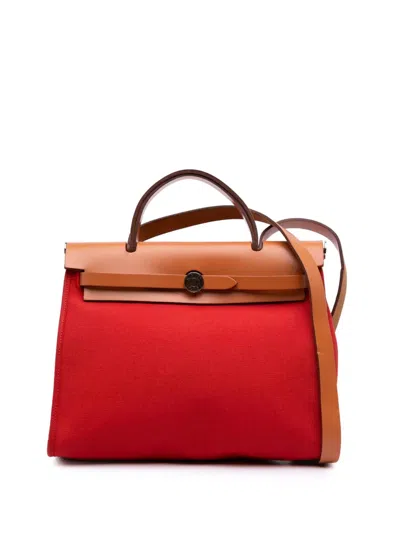Pre-owned Hermes 2017 Toile Herbag Zip 31 Satchel