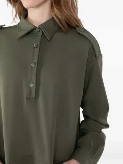 Société Anonyme Army Ds Pocket-detail Collared Shirt Dress In Green