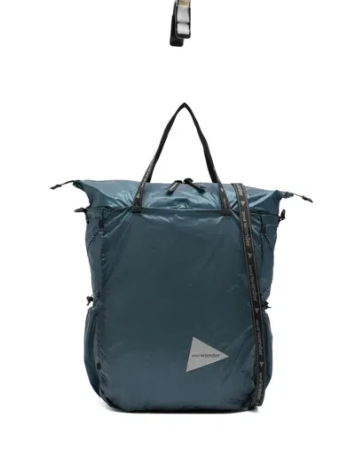 And Wander Logo-print Tote Bag