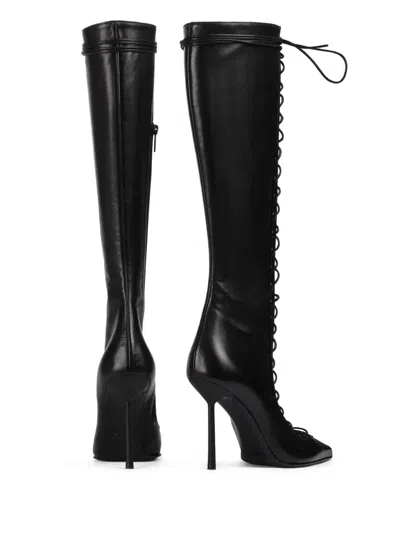 Le Silla 100mm Colette Lace-up Pointed-toe Boots