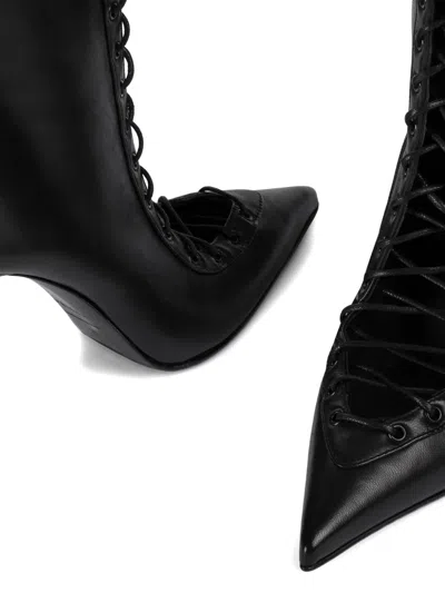 Le Silla 100mm Colette Lace-up Pointed-toe Boots