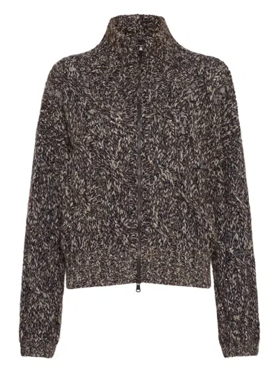 Brunello Cucinelli Dazzling Chiné Cardigan