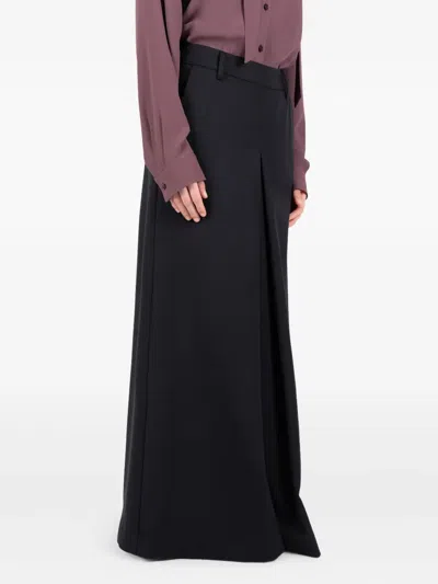 Société Anonyme Pleated Maxi Skirt In Black