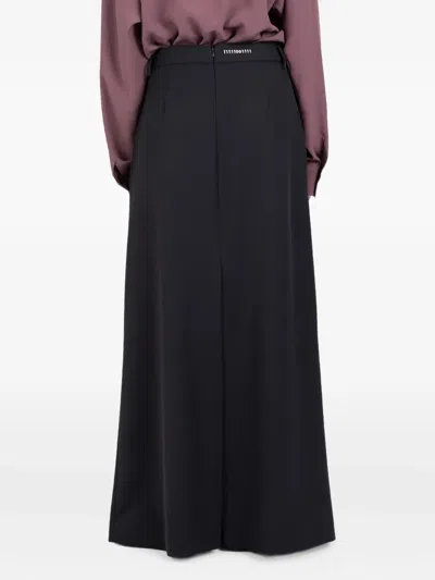 Société Anonyme Pleated Maxi Skirt In Black