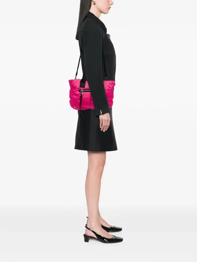 Pre-owned Prada 2013-2025 Tessuto Bomber Satchel