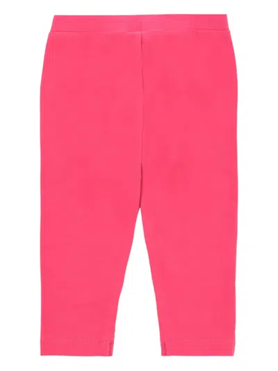 Moschino Teddy-logo Leggings In Pink