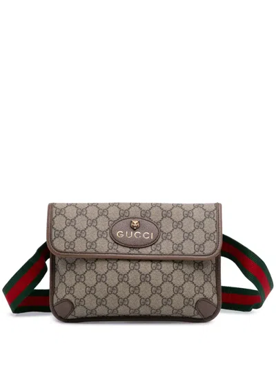 Pre-owned Gucci 2016-2025 Gg Supreme Web Neo Vintage Belt Bag