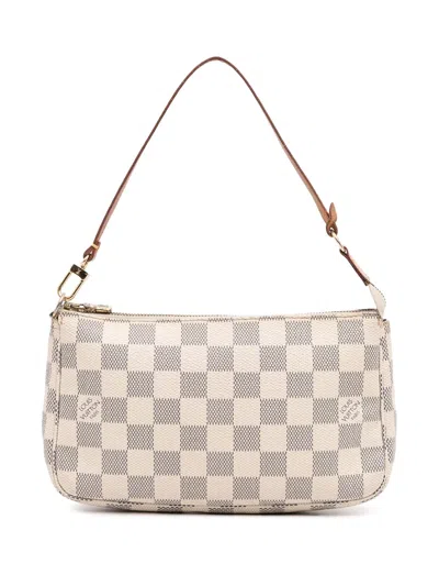 Pre-owned Louis Vuitton 2006 Damier Azur Pochette Accessoires Shoulder Bag